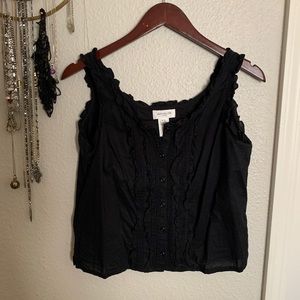 Peasant Ruffle Tank Top